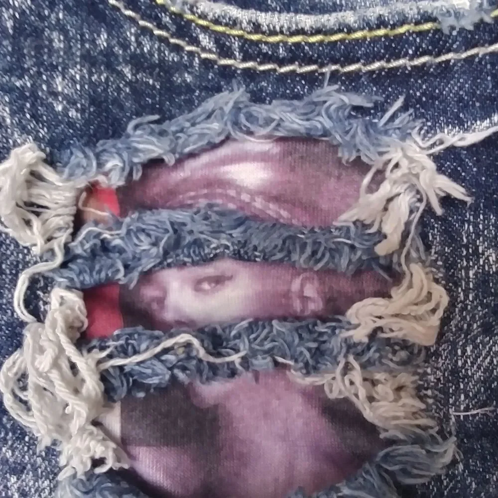 Shorts Cut Off Art To Wear Denim Whimsical Fairy Fairycore Unusual Rare …